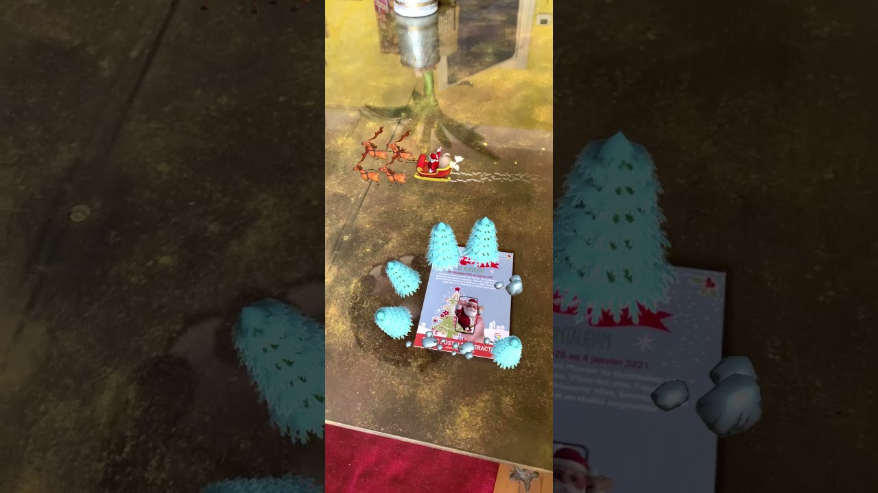 Réalité Augmentée - Carte Postale de Noël Interactive - Magic Xperience
