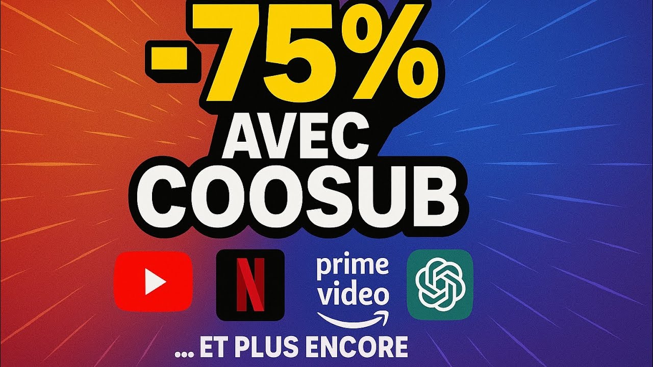 Comment payer Netflix, Prime video, YouTube Premium, Disney Plus, ...  75% moins cher ?