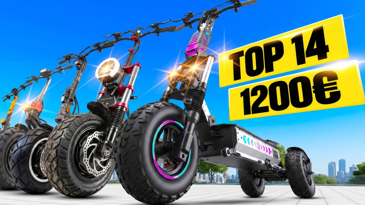TOP 14 DES MEILLEURES TROTTINETTES ÉLECTRIQUES À MOINS DE 1200€ EN 2026 !