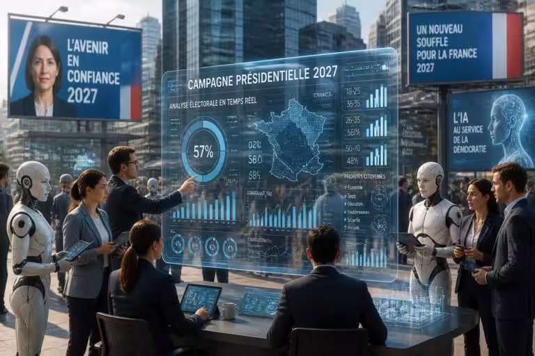 découvrez comment l'intelligence artificielle transforme la campagne présidentielle 2027, devenant un acteur clé dans les stratégies et décisions politiques.
